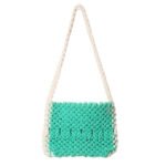 Sepia Shoulder Bag - Sea Green x Cotton