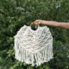 Moon with Fringes Handbag - Cotton