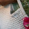 Pentagon Fringy Handbag - Cotton