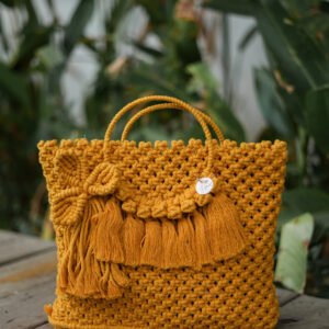 Garden Basket Bag - Golden