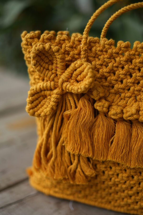 Garden Basket Bag - Golden