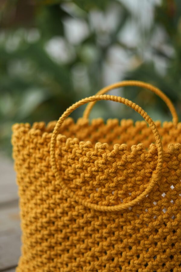 Garden Basket Bag - Golden
