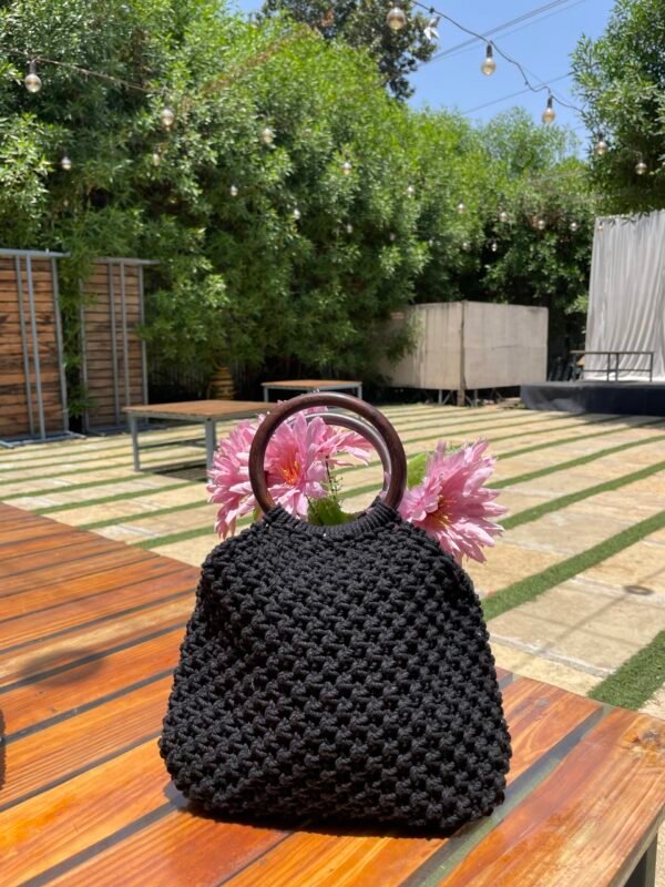 Lune Loop Handbag - Black